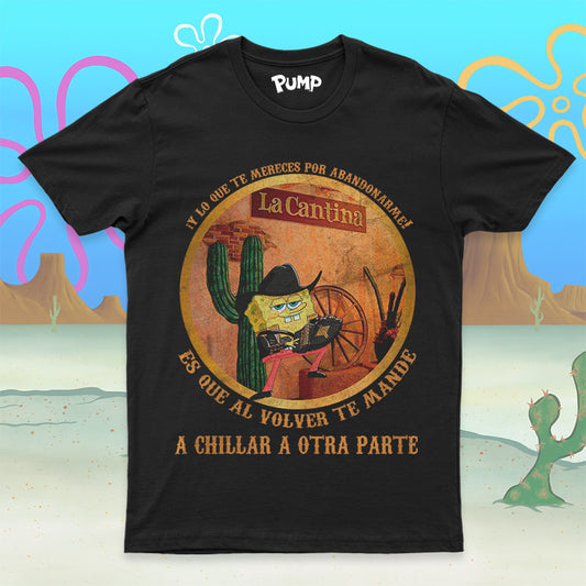Playera de Bob esponja A CHILLAR A OTRA PARTE