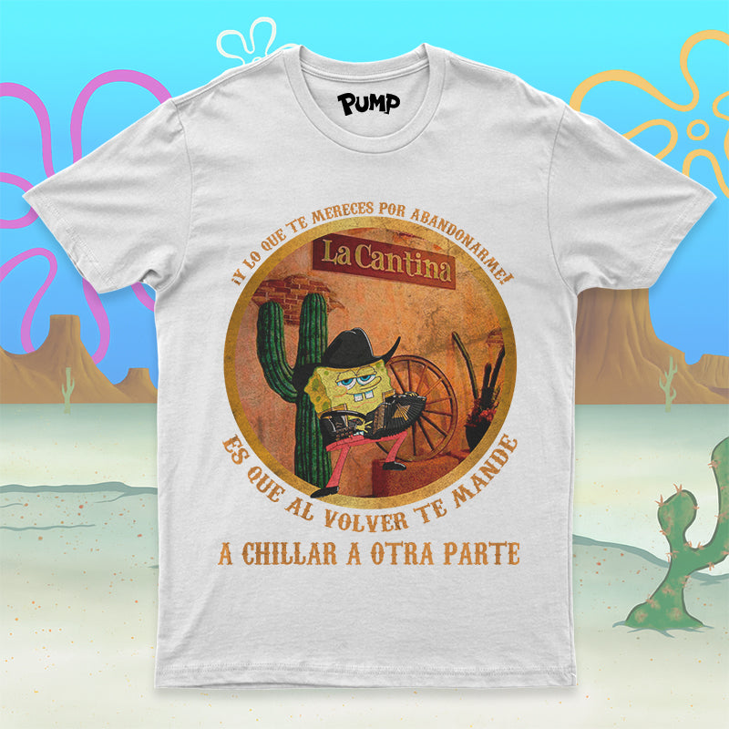 Playera de Bob esponja A CHILLAR A OTRA PARTE