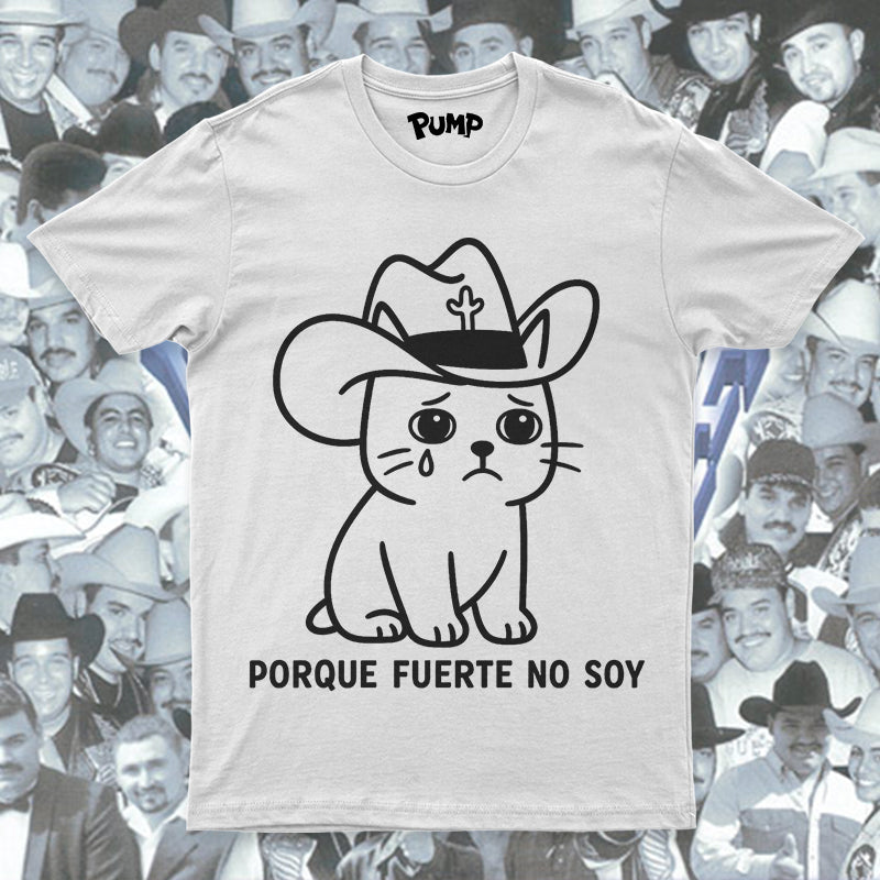 Playera Gato intocable Fuerte no soy
