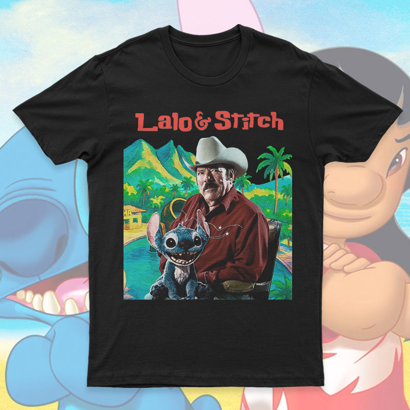 Playera Lalo y stitch norteños