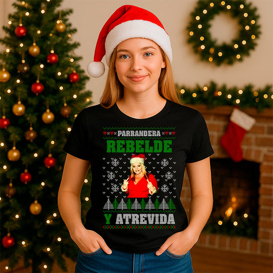 Playera de Jenny Rivera Parrandera Navidad