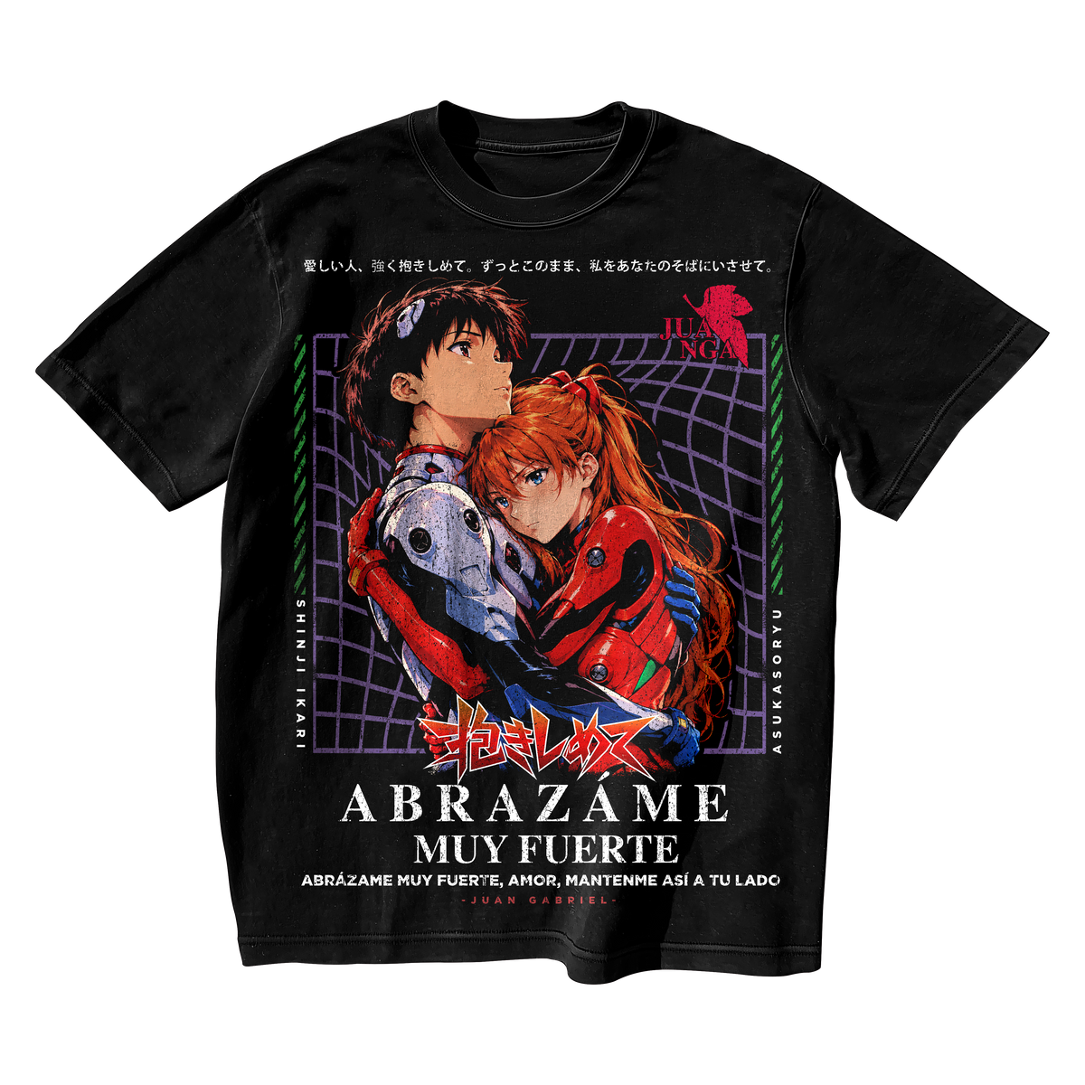 SHINJI & ASUKA – ABRÁZAME MUY FUERTE T.SHIRT