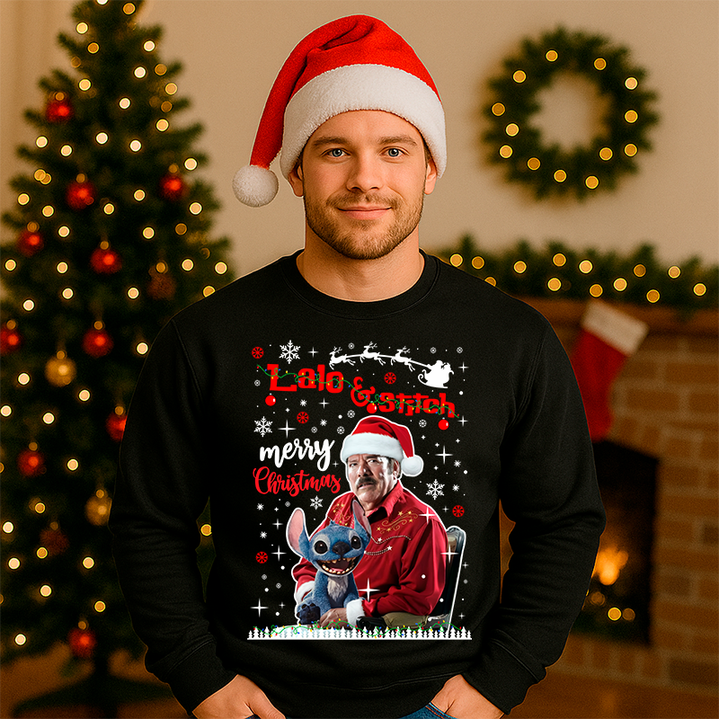 Sudadera Lalo y Stitch Merry Christmas