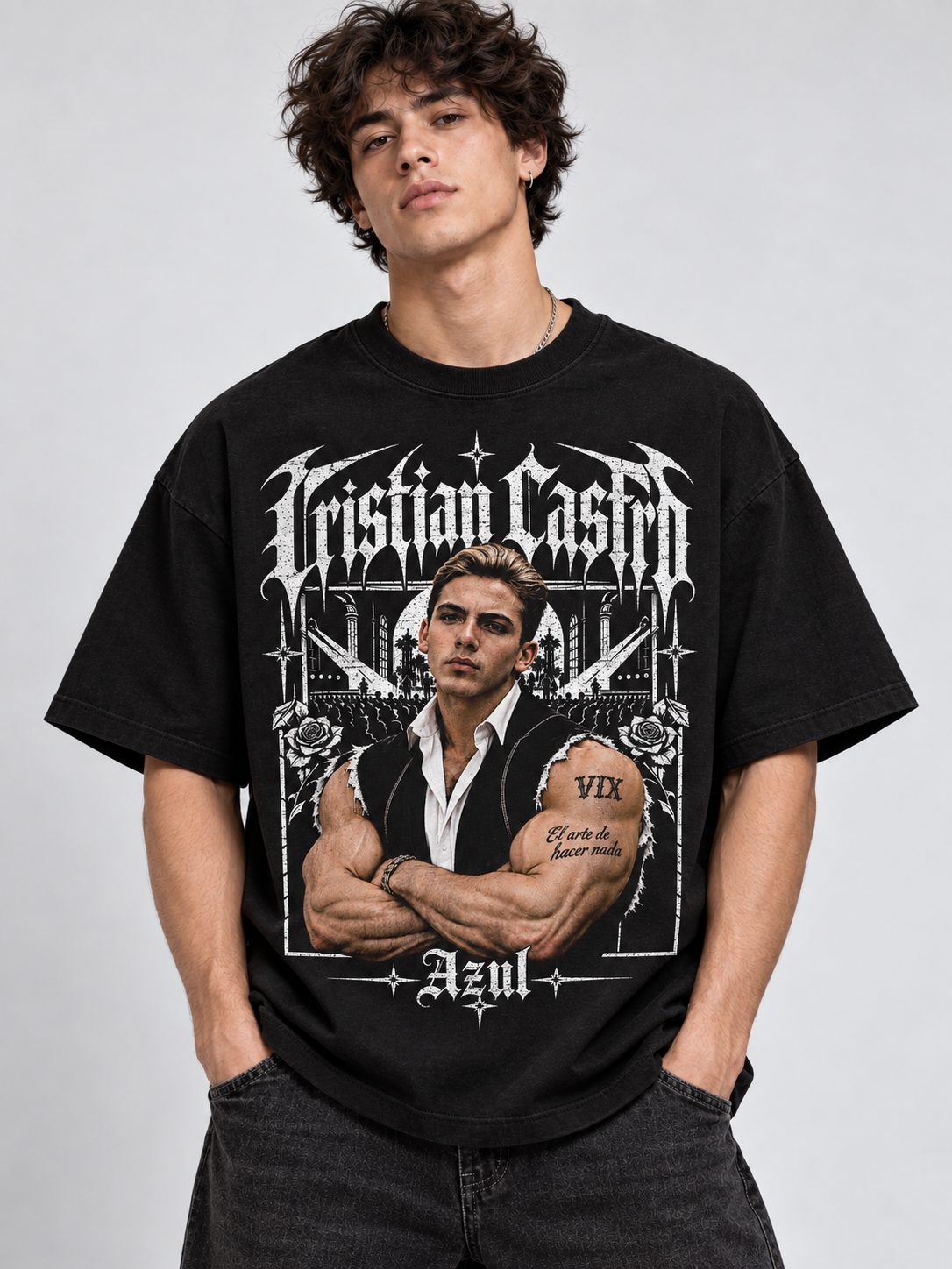 CRISTIAN CASTRO STRONG OVERSIZE PREMIUM T-SHIRT