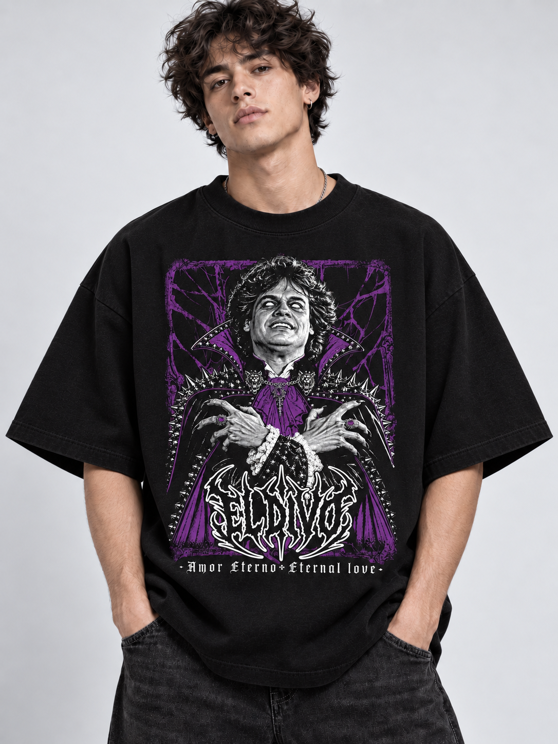 AMOR ETERNO VAMPIRE-OVERSIZE PREMIUM T-SHIRT