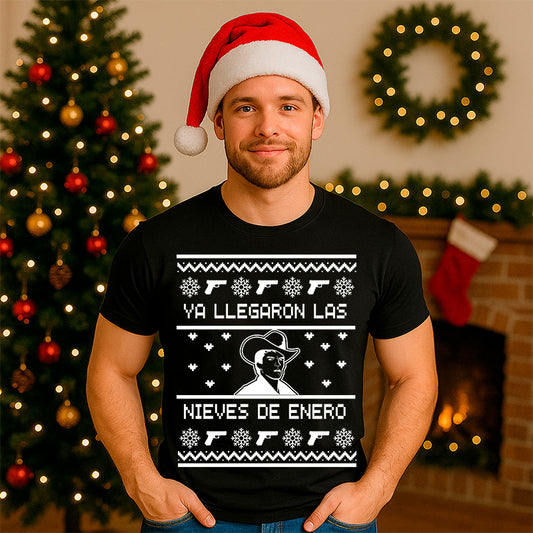 Playera Chalino Ya llegaron las nieves de enero