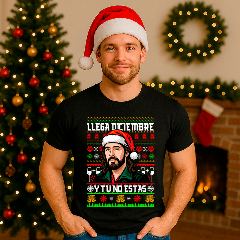 Playera LLego Diciembre y tu no estas
