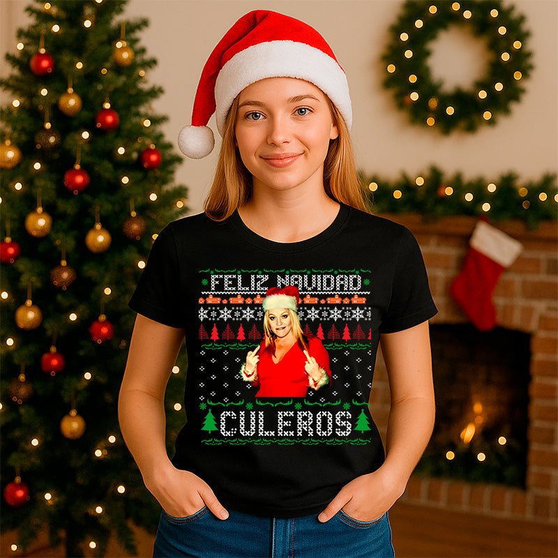 Playera Jenny Rivera Feliz navidad culeros