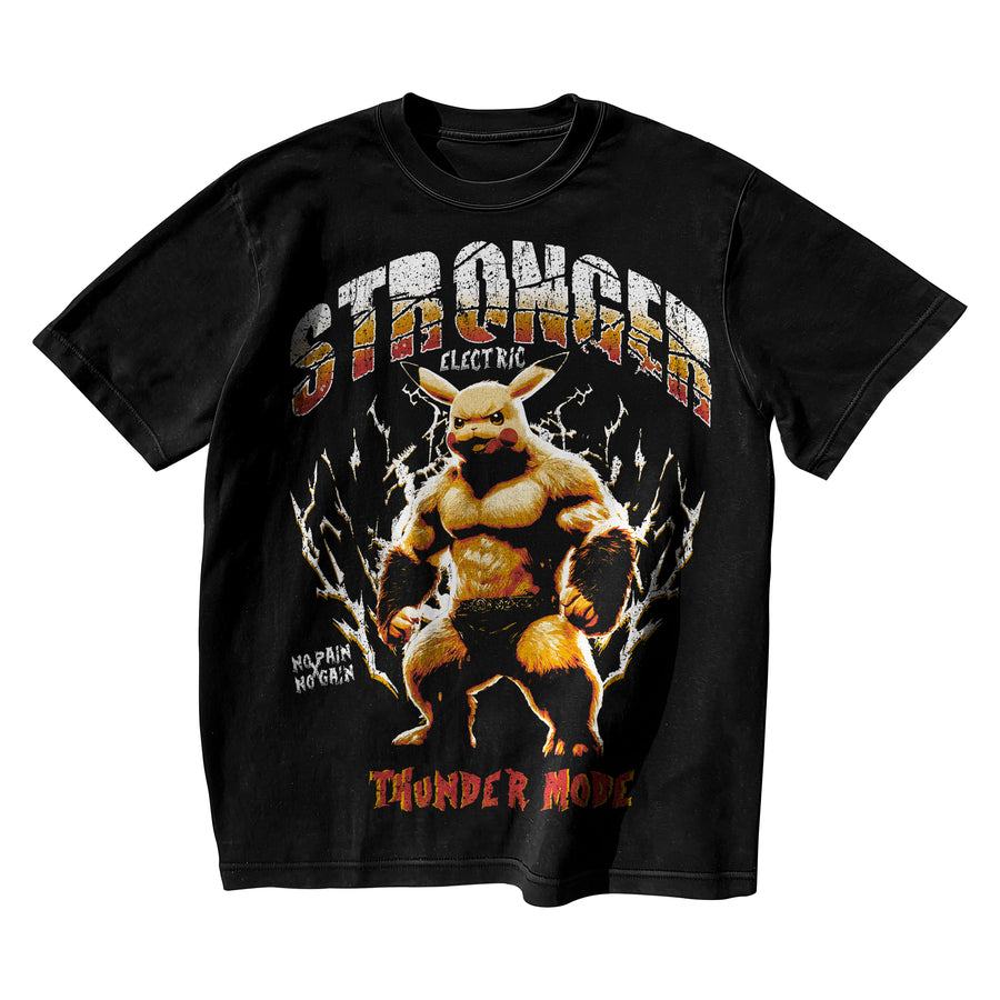 STRONGER ELECTRIC-OVERSIZE PREMIUM T-SHIRT