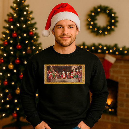 Sudadera de la ultima cena norteña Navideña