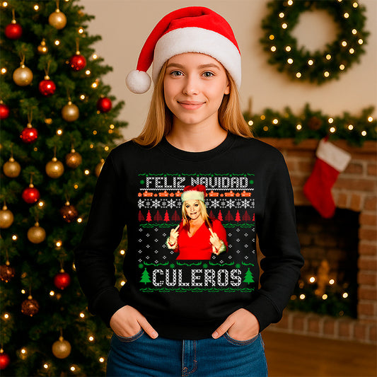 Sudadera Jenny Rivera Feliz navidad culeros