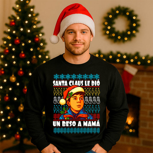 Sudadera de Santa Claus besas a mamá