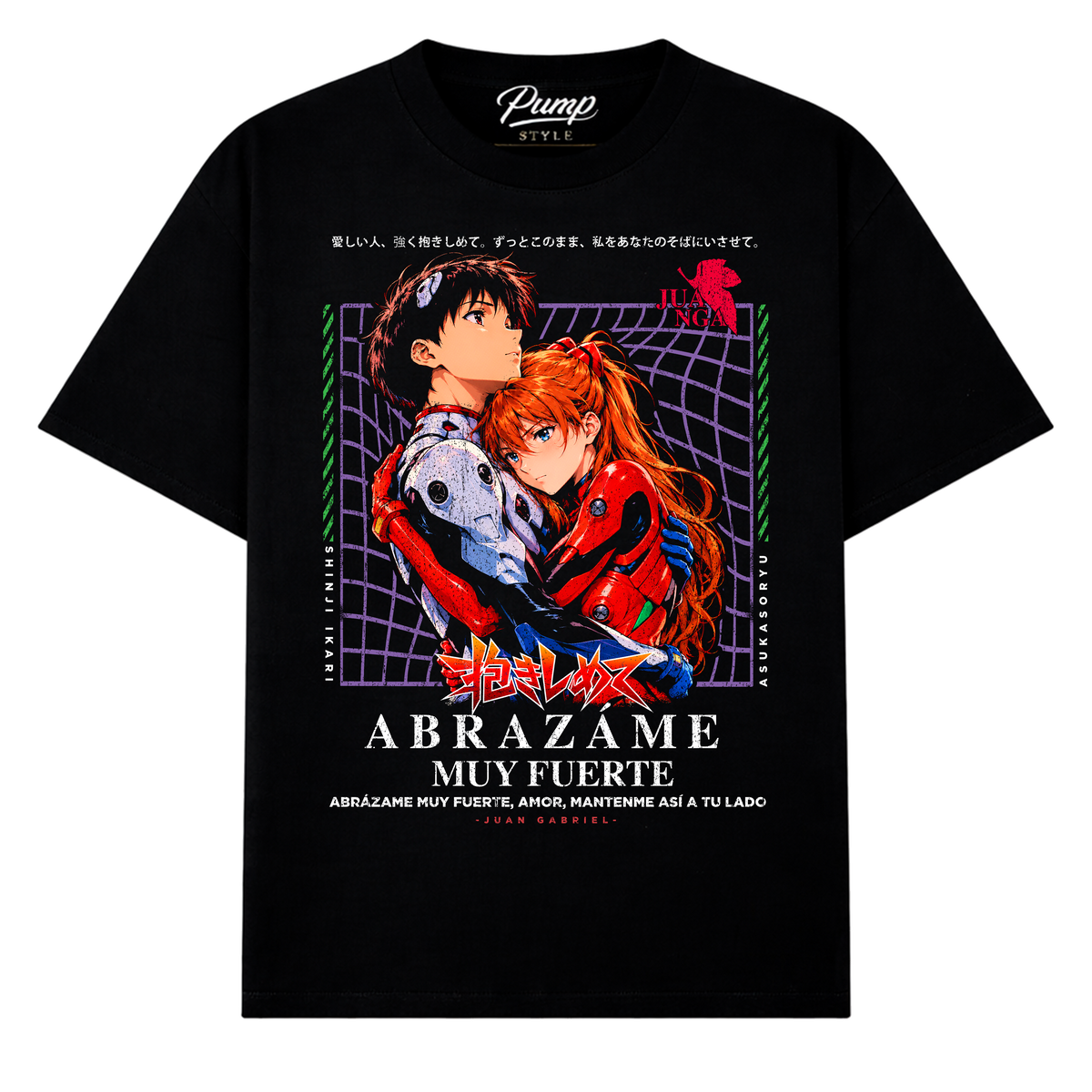 SHINJI & ASUKA – ABRÁZAME MUY FUERTE T.SHIRT