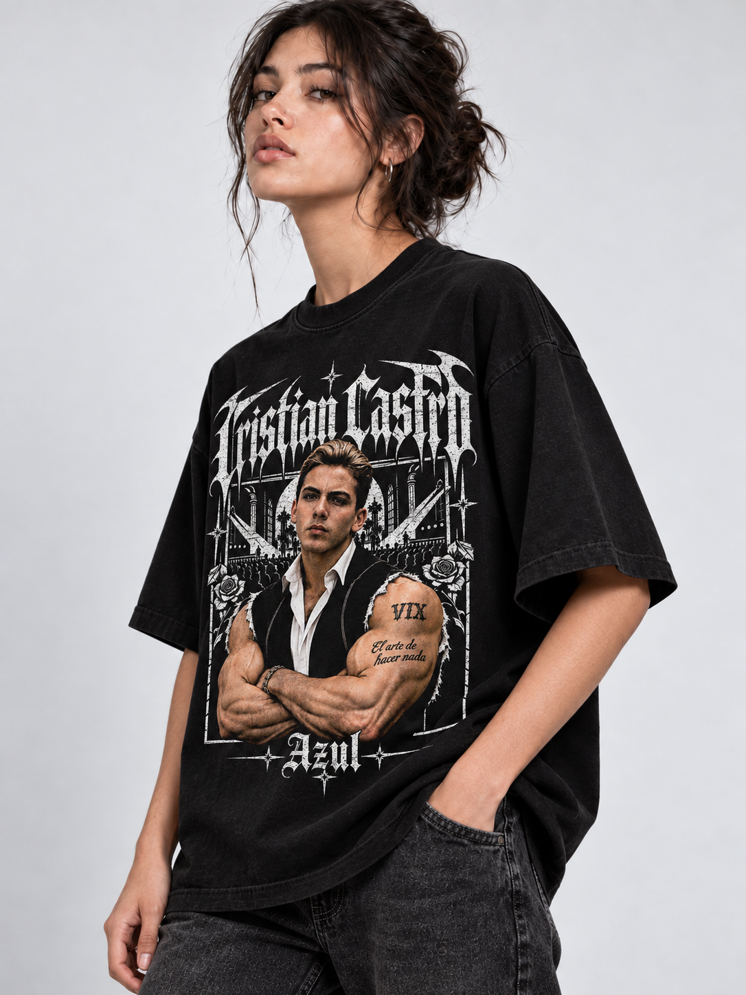 CRISTIAN CASTRO STRONG OVERSIZE PREMIUM T-SHIRT